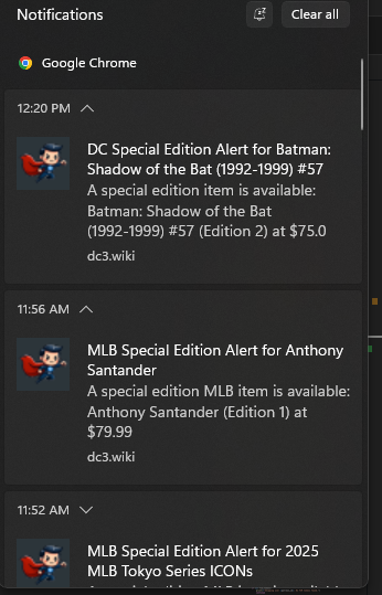 Desktop Price Alert Example